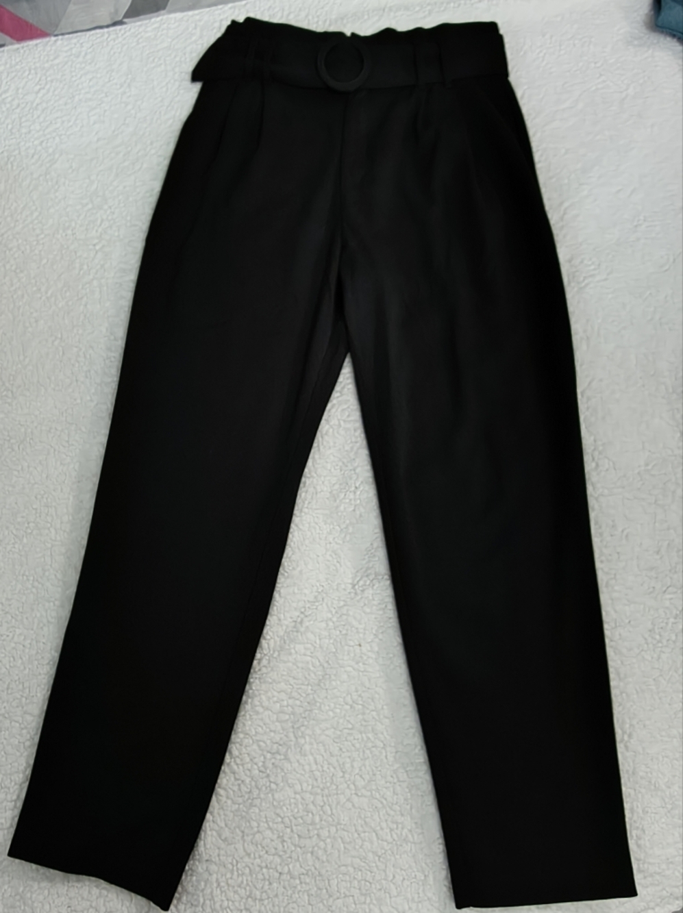 Zara Black Straight-Leg Women's Pants
